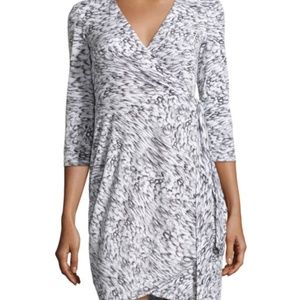 IVY & BLUE GRAY WRAP DRESS